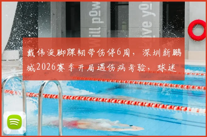 戴伟浚脚踝韧带伤停6周，深圳新鹏城2026赛季开局遇伤病考验，球迷关切球员康复进程